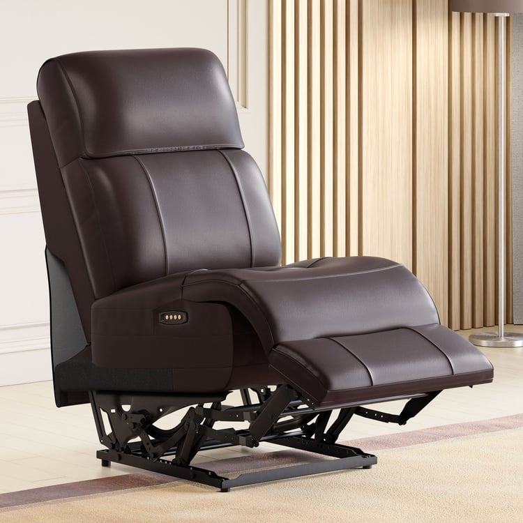 Stockholm Half Leather 1-Seater Electric Recliner