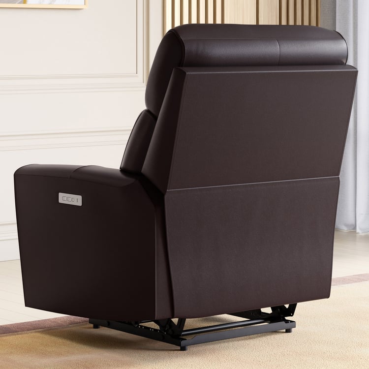 Stockholm Half Leather 1-Seater Right Arm Electric Recliner