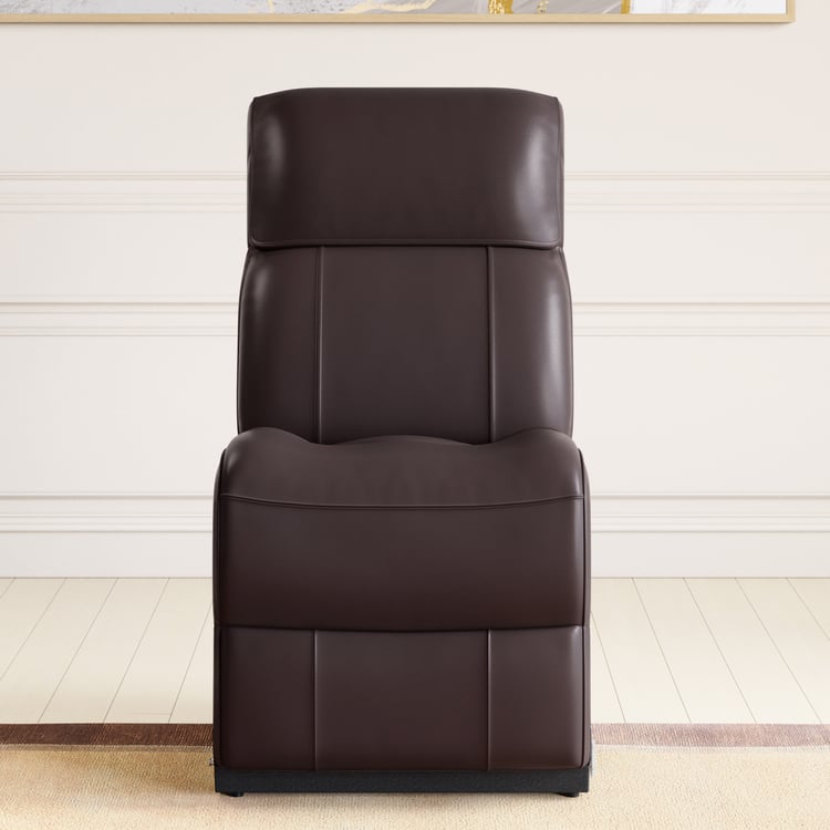 Stockholm Half Leather 1-Seater Stationary Recliner