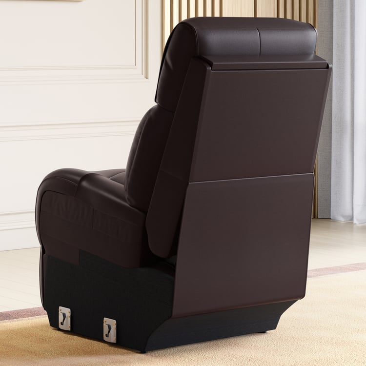 Stockholm Half Leather 1-Seater Stationary Recliner