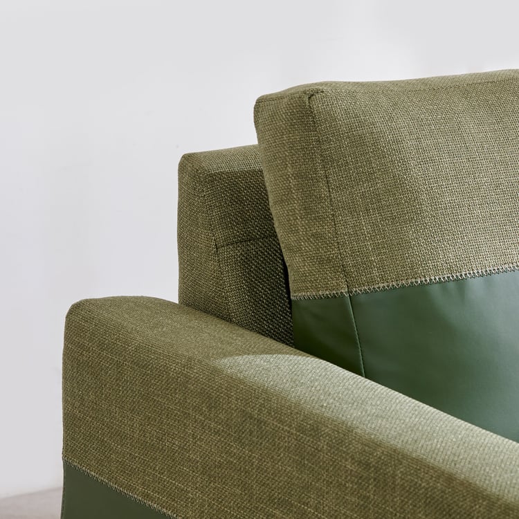 Andes Fabric 3-Seater Sofa - Green