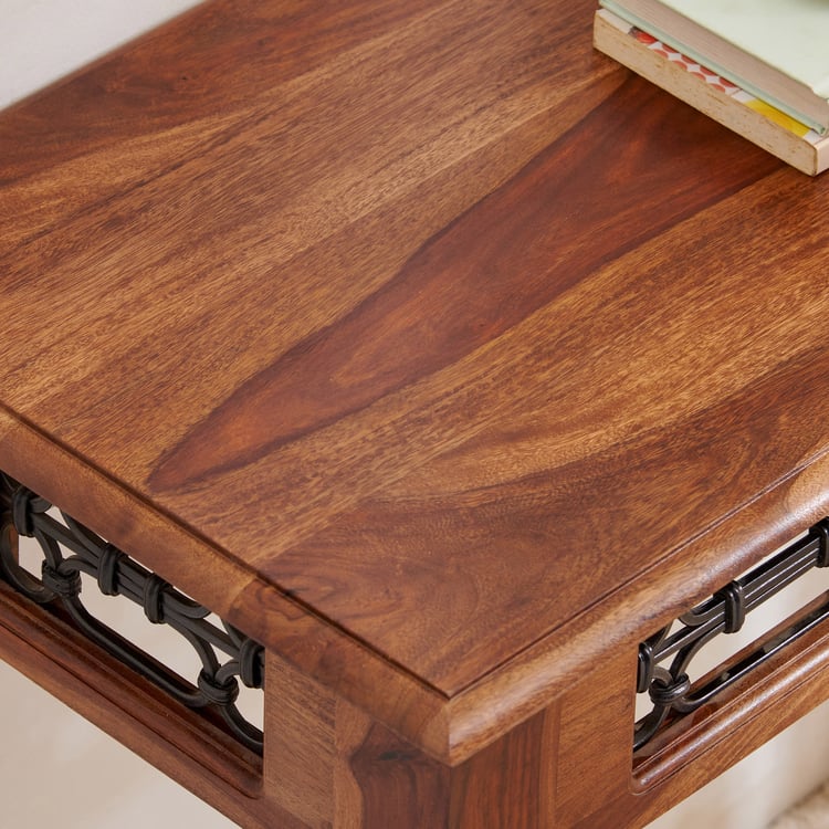 Helios Kian Sheesham Wood Console Table - Brown