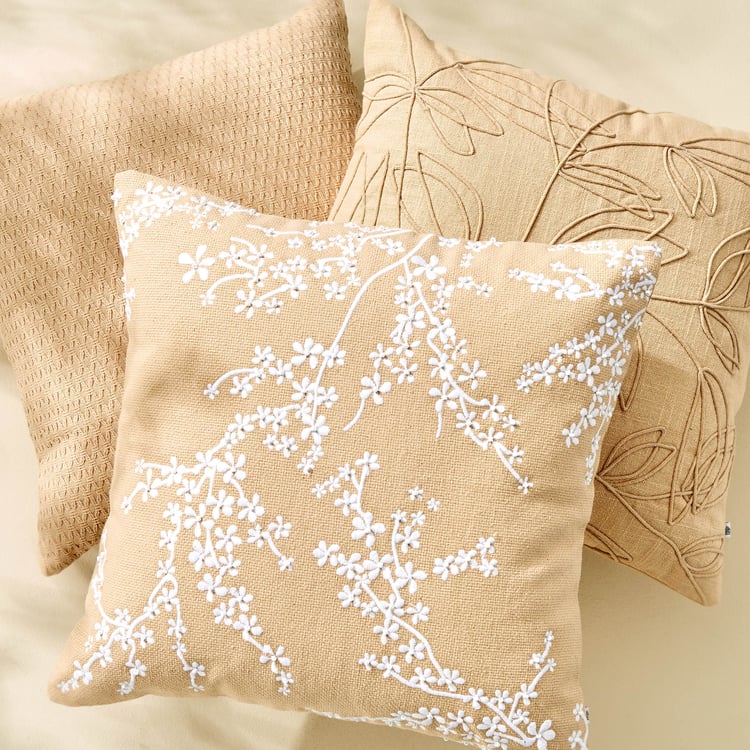 Poetry Clipper Dori Embroidered Cushion Cover - 40x40cm