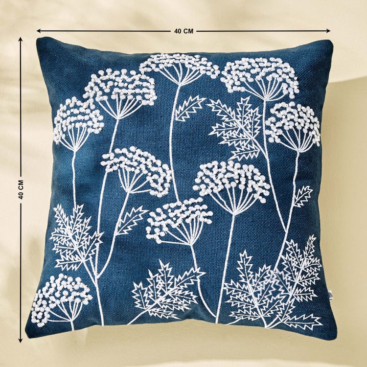 Poetry Theorem Embroidered Cushion Cover - 40x40cm