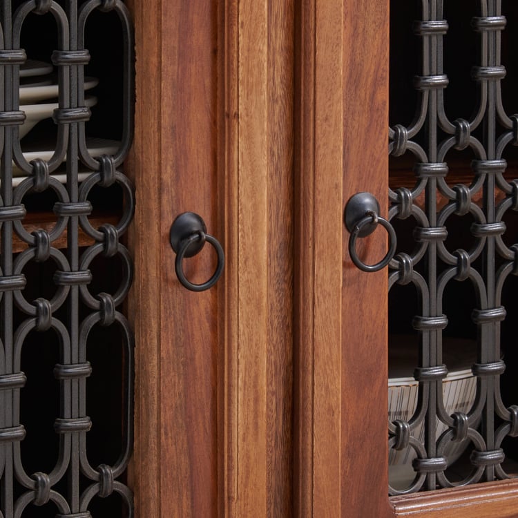 Helios Kian Sheesham Wood Sideboard - Brown