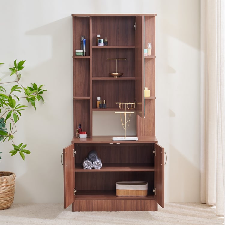 Helios Alton Kyle Dresser Mirror - Walnut