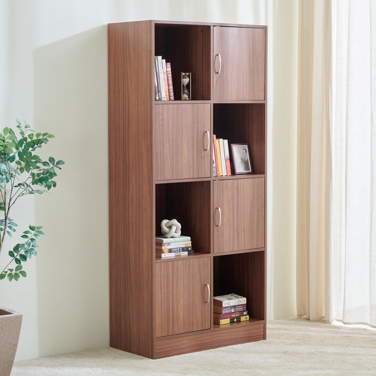 Helios Alton Milner 4-Tier Book Shelf - Walnut