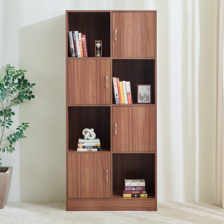 Helios Alton Milner 4-Tier Book Shelf - Walnut