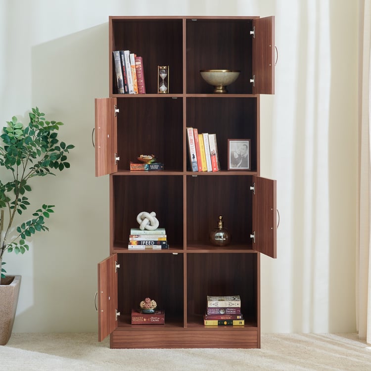 Helios Alton Milner 4-Tier Book Shelf - Walnut