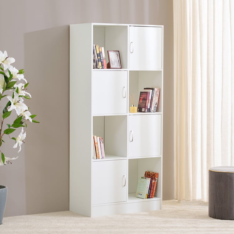 Helios Alton Milner 4-Tier Book Shelf - White