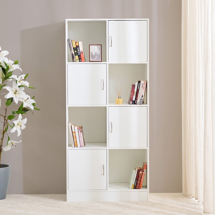 Helios Alton Milner 4-Tier Book Shelf - White