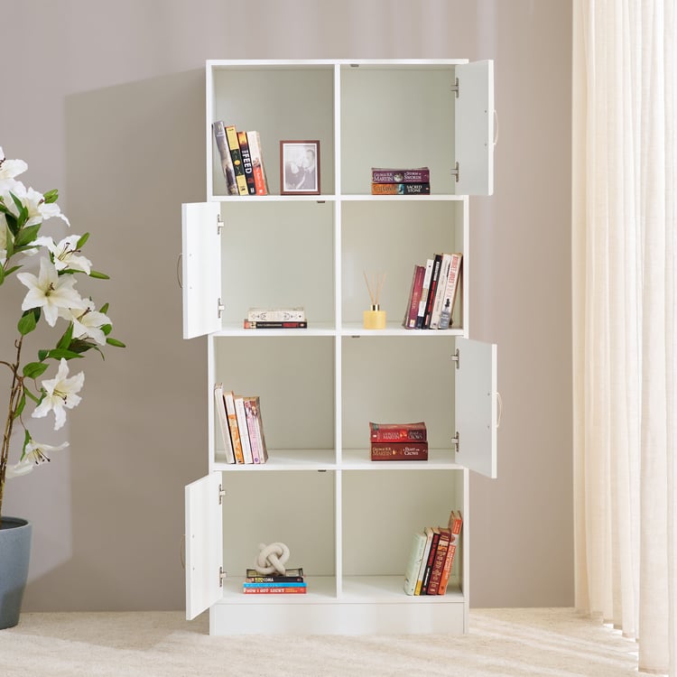 Helios Alton Milner 4-Tier Book Shelf - White