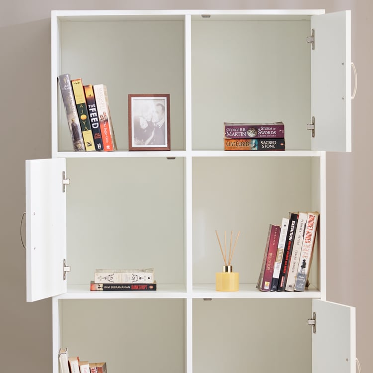 Helios Alton Milner 4-Tier Book Shelf - White