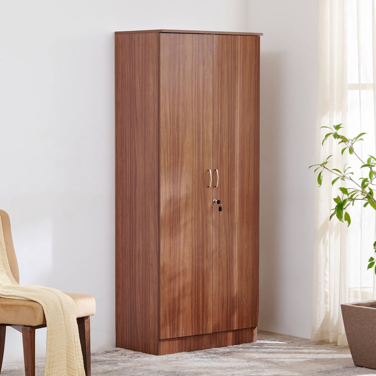 Helios Alton 2-Door Wardrobe - Walnut