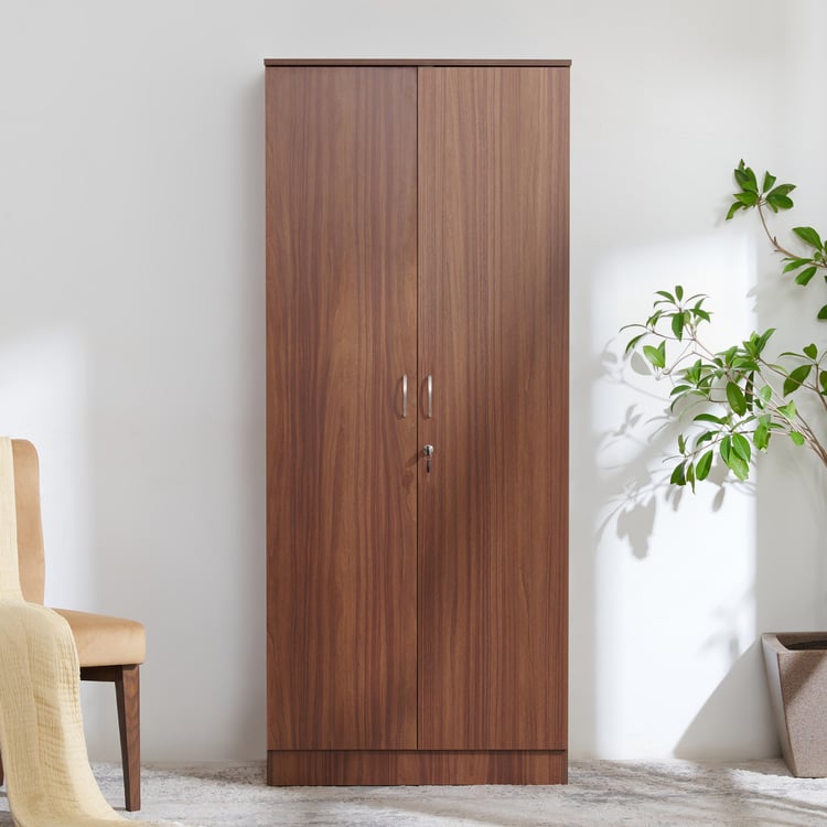 Helios Alton 2-Door Wardrobe - Walnut