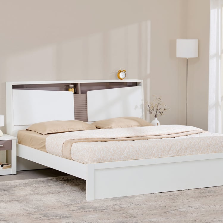 Quadro Flex Queen Bed - White