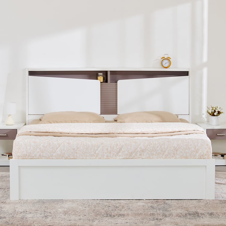 Quadro Flex Queen Bed - White