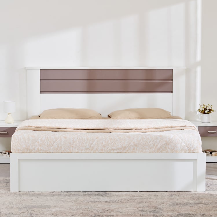 Quadro Cosco Queen Bed - White