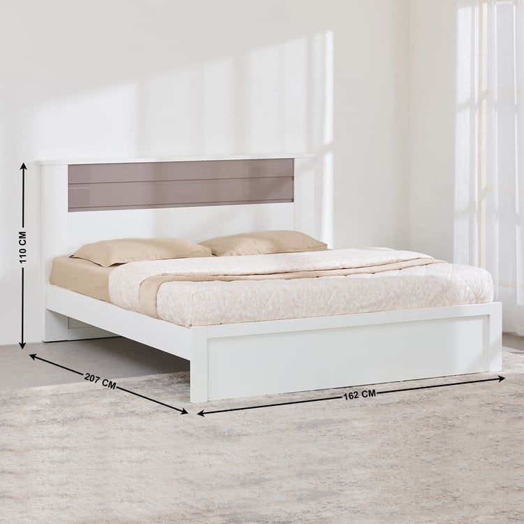 Quadro Cosco Queen Bed - White