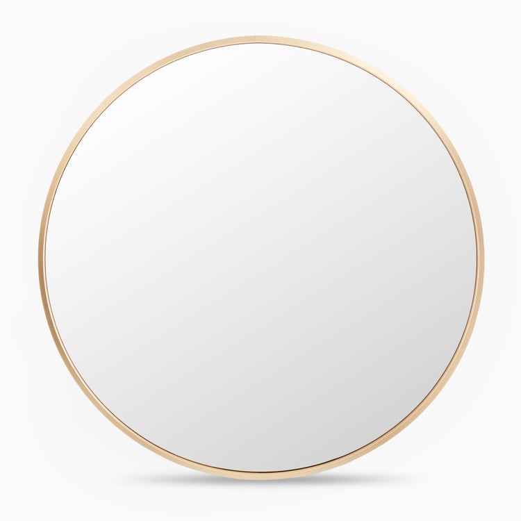 Reflection Flash Metal Round Wall Mirror - 50cm