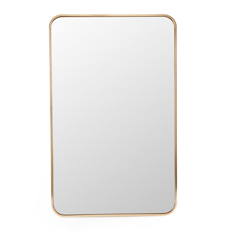 Reflection Flicker Metal Rectangular Wall Mirror - 50x32cm