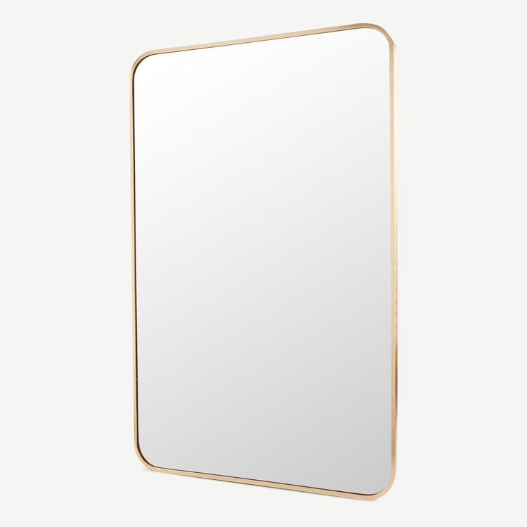 Reflection Flicker Metal Rectangular Wall Mirror - 50x32cm