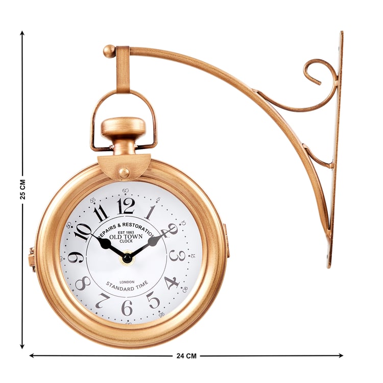 Casablanca Classic Metal Station Wall Clock - 24cm