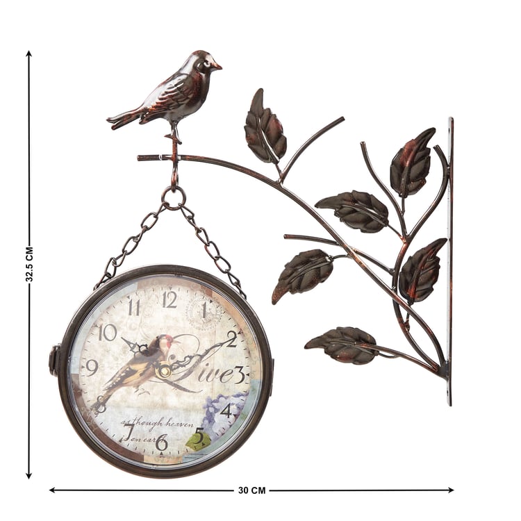 Casablanca Metal Double-Sided Wall Clock - 30cm