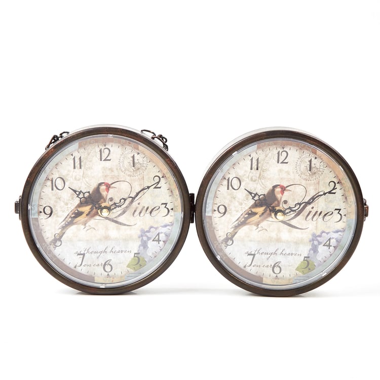 Casablanca Metal Double-Sided Wall Clock - 30cm