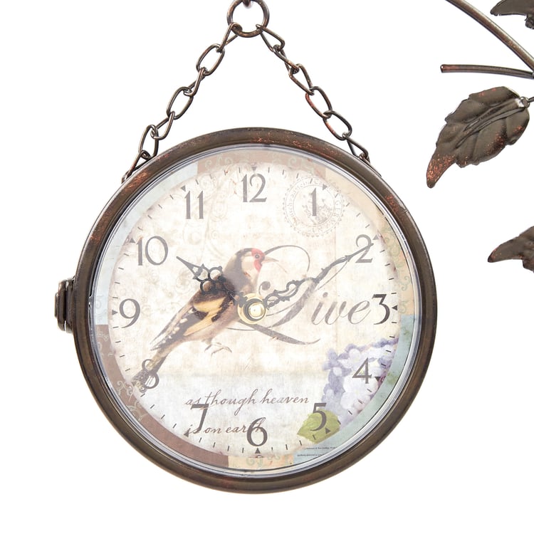 Corsica Casablanca Metal Double-Sided Wall Clock - 30cm