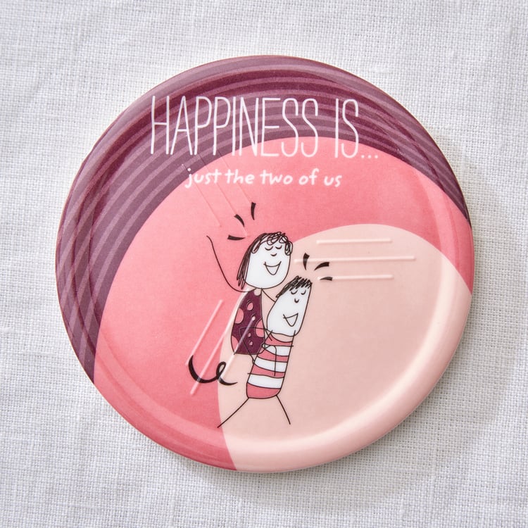 Melina Happiness Set of 6 Melamine Printed Coasters