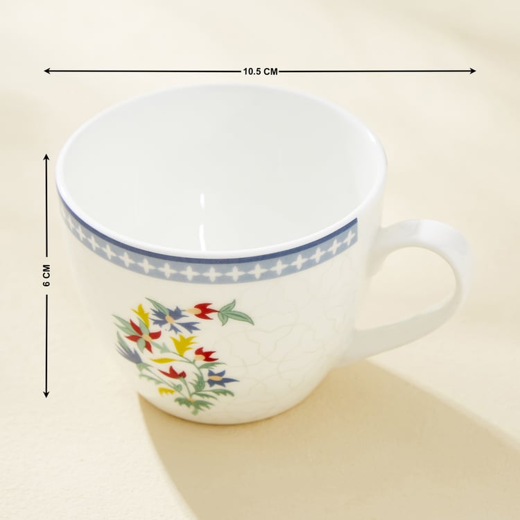 Lucas Balsam Bone China Printed Cup and Saucer - 210ml