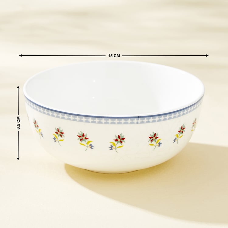 Lucas Balsam Bone China Printed Cereal Bowl - 600ml