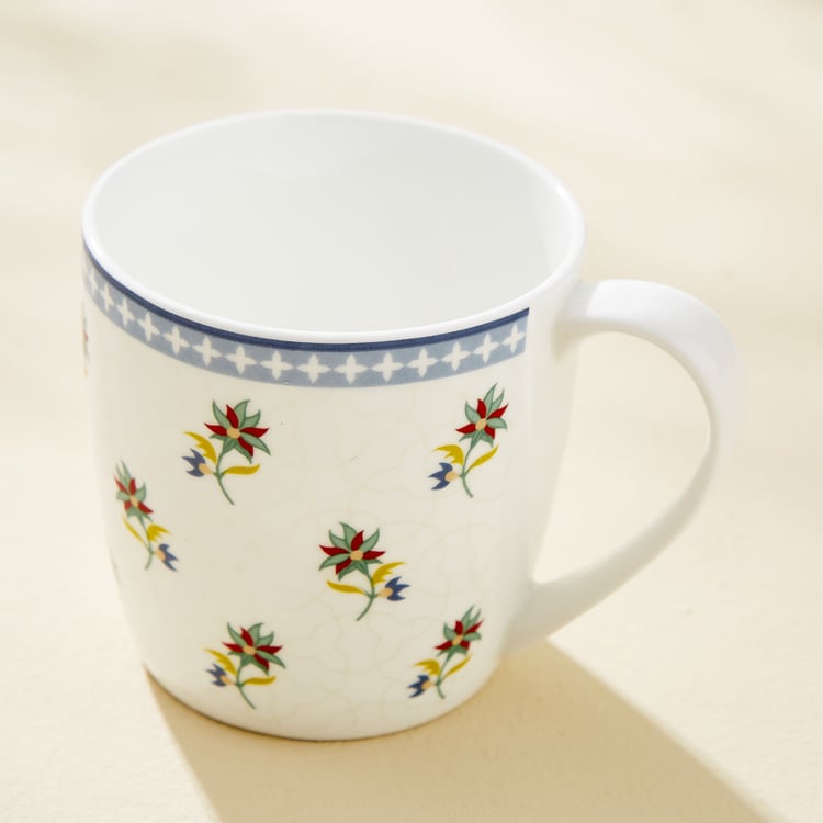 Lucas Balsam Bone China Printed Coffee Mug - 240ml