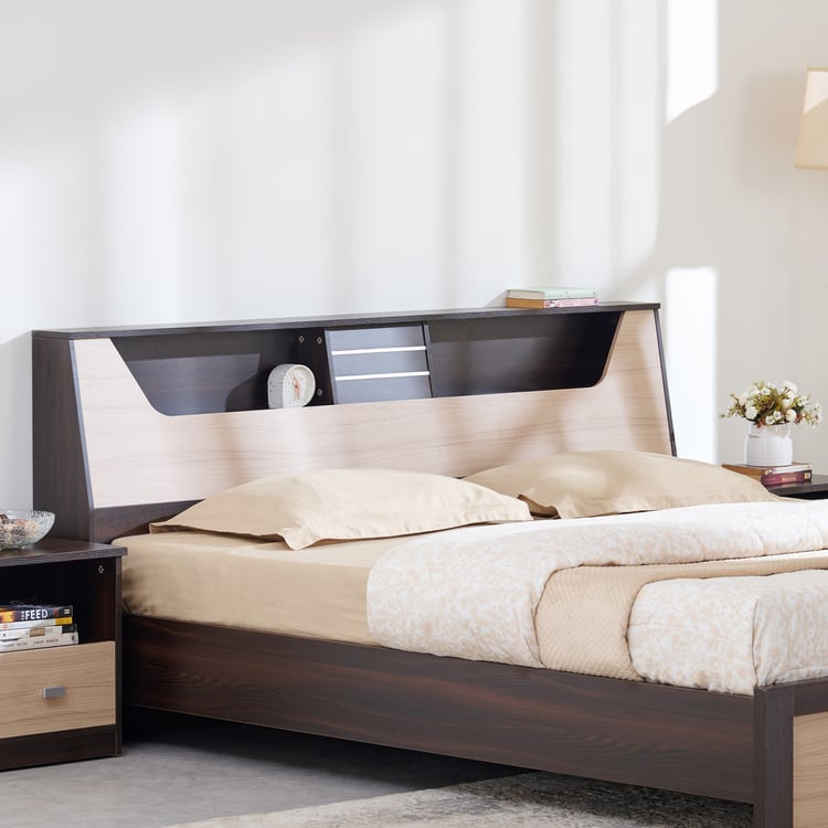 Helios Lawrence King Bed - Brown