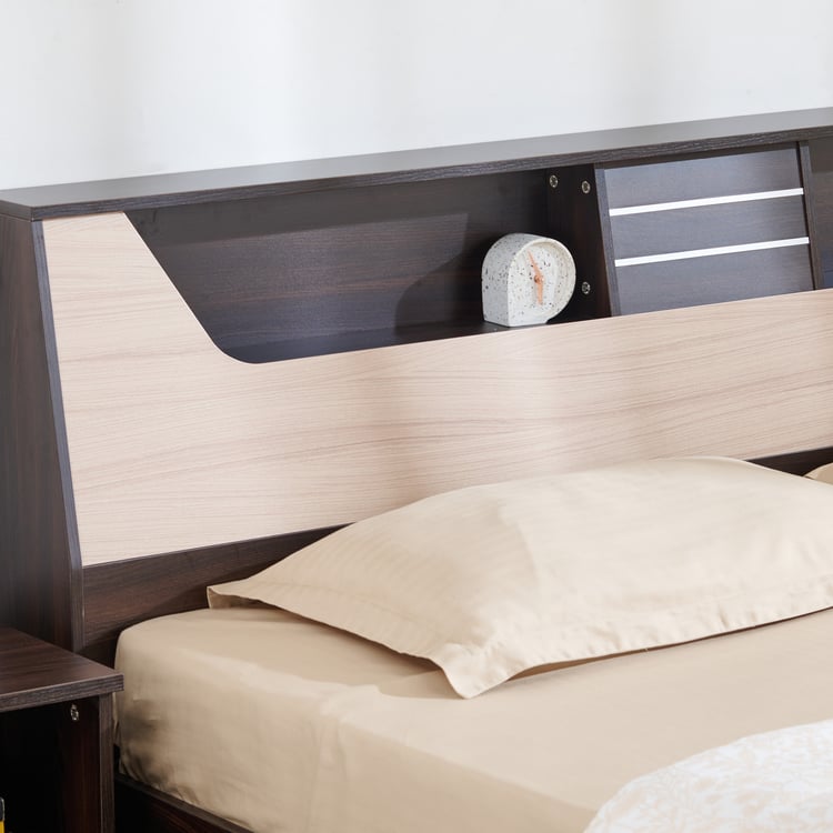 Helios Lawrence King Bed - Brown