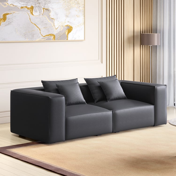 Mills Half Leather 2-Seater Sofa