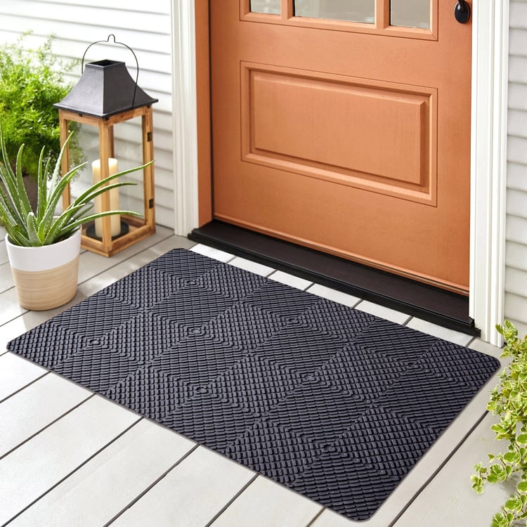 Radiance Wave Rubber Pin Doormat - 75x45cm