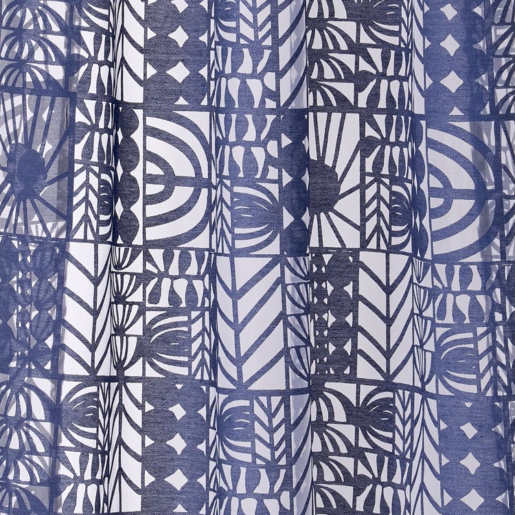 Chanderi Mayfly Set of 2 Sheer Door Curtains - 7ft