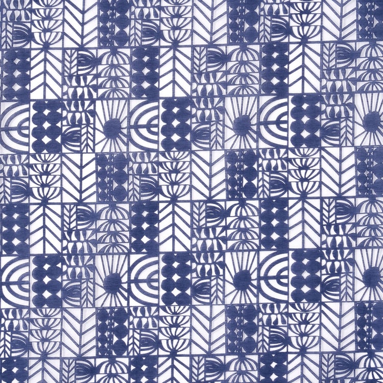 Chanderi Mayfly Set of 2 Sheer Door Curtains - 7ft