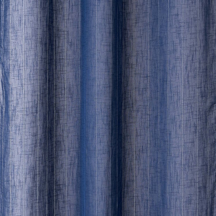 Chanderi Set of 2 Striped Sheer Door Curtains