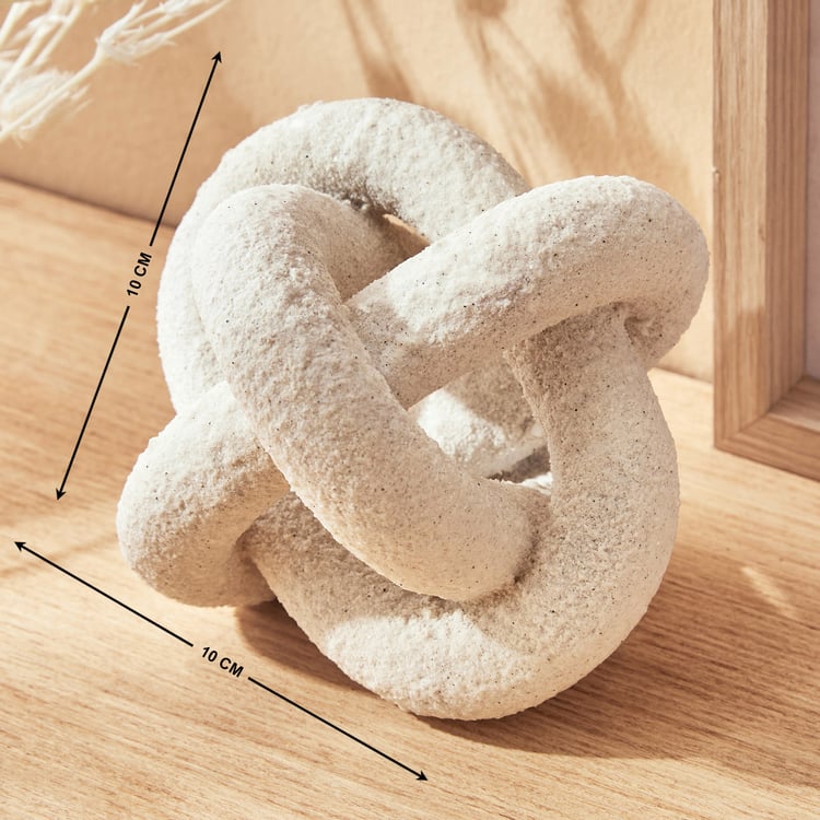 Natura Polyresin Knot Ball Table Accent