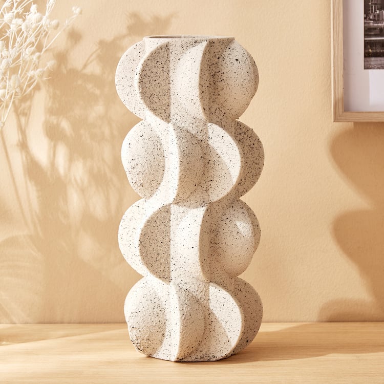 Natura Polyresin Curves Vase