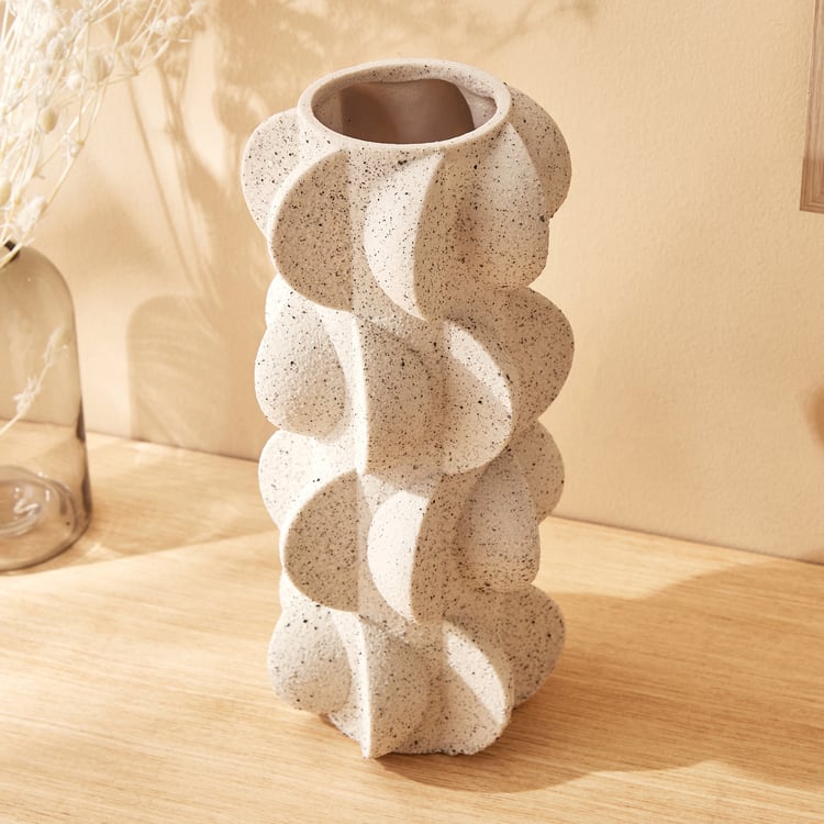 Natura Polyresin Curves Vase