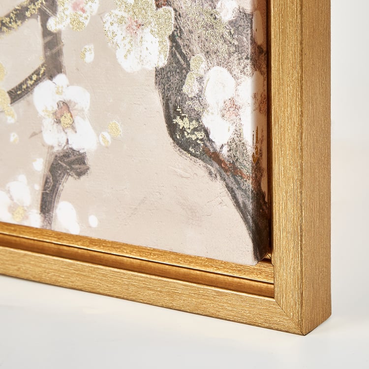 Artistry Canvas Peacock On Branch Picture Frame - 60x80cm