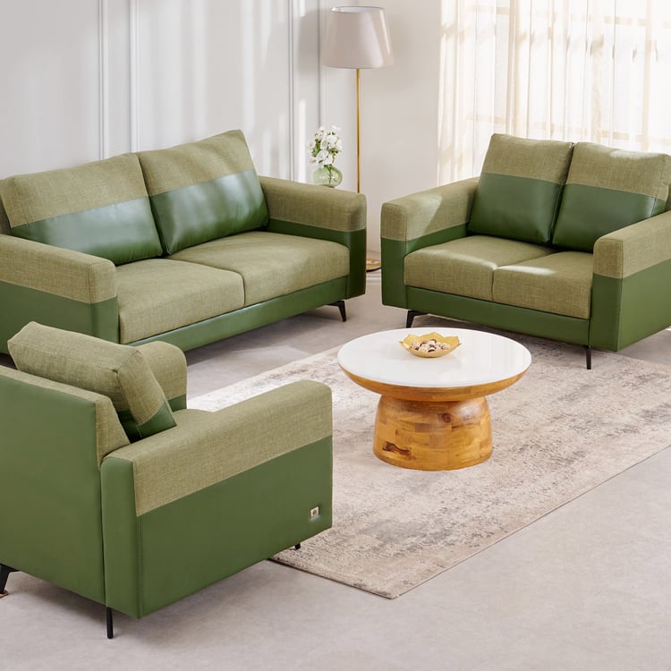 Andes Fabric 3+2+1 Seater Sofa Set - Green