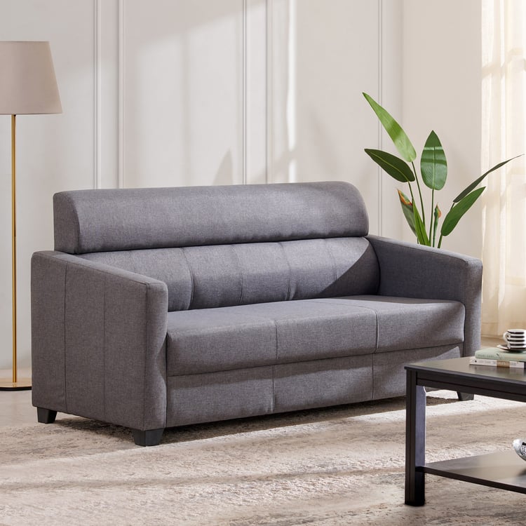 Helios Lazio NXT Fabric 3 Seater Sofa Set - Grey