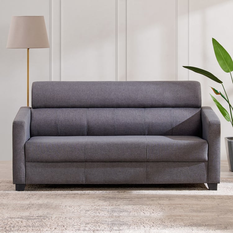 Helios Lazio NXT Fabric 3 Seater Sofa Set - Grey