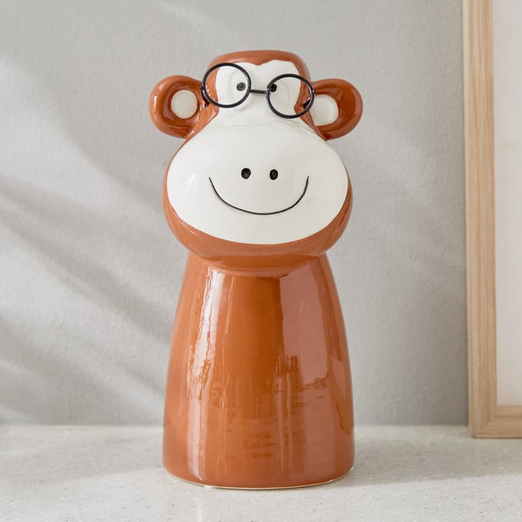 Gloria Seasons Ceramic Monkey Planter