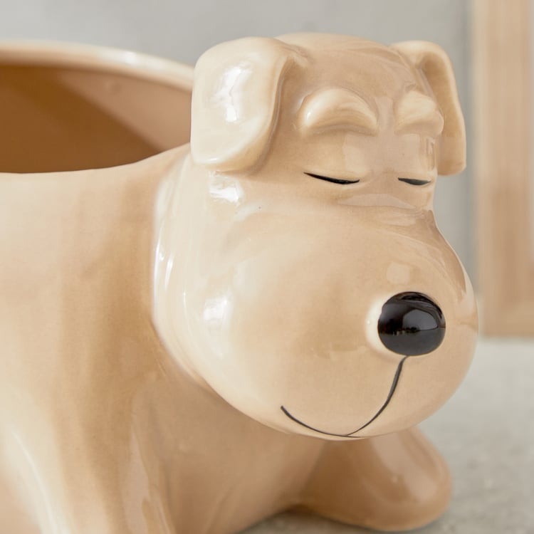 Gloria Seasons Ceramic Dog Planter